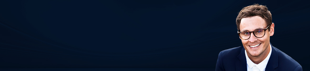 Kevin M. Bowen with a dark blue background