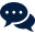 Speech bubbles symbolizing text messages.